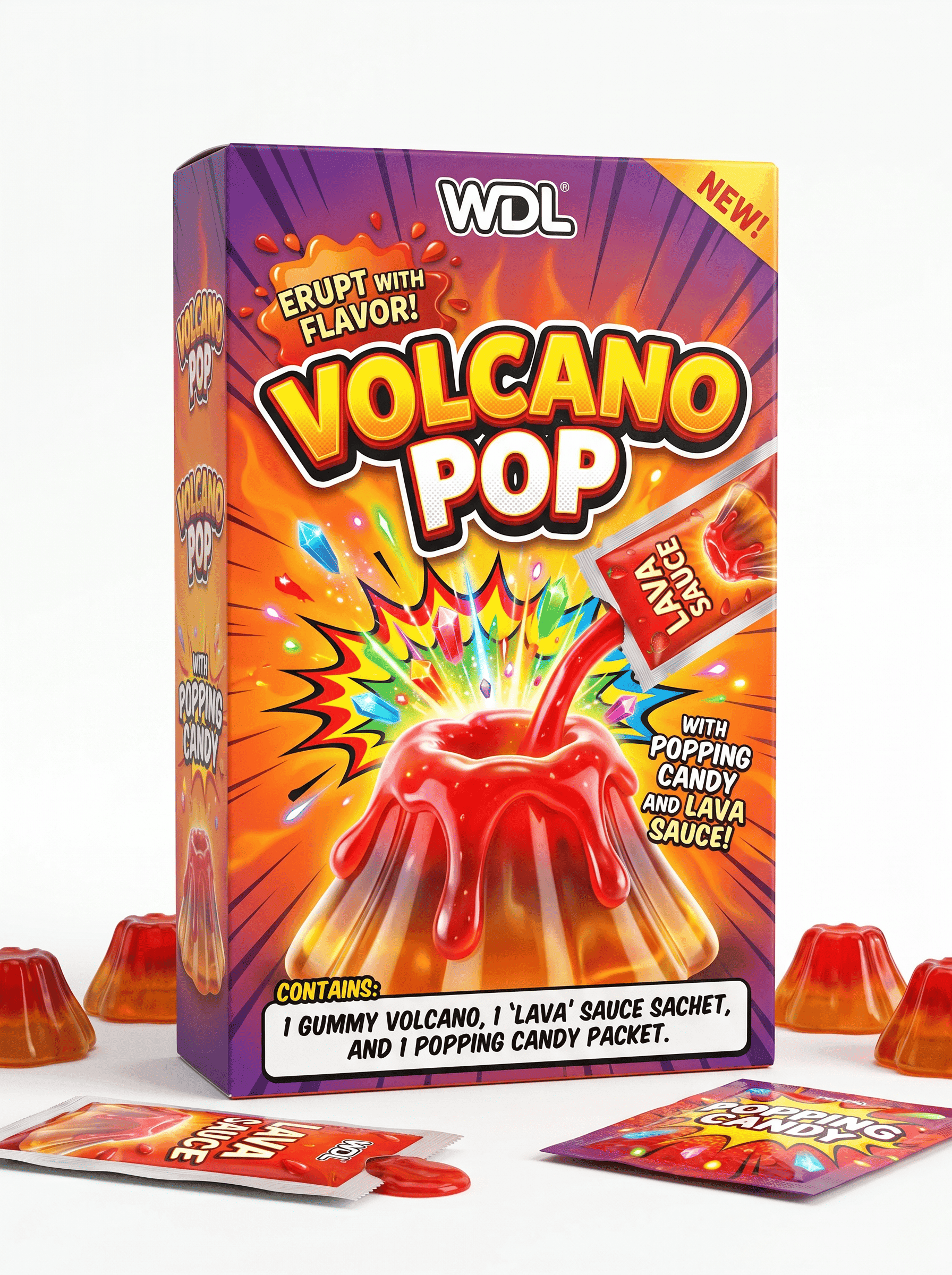 Erupting with Flavor! Meet the All-New "Volcano Pop Jelly" by WDL