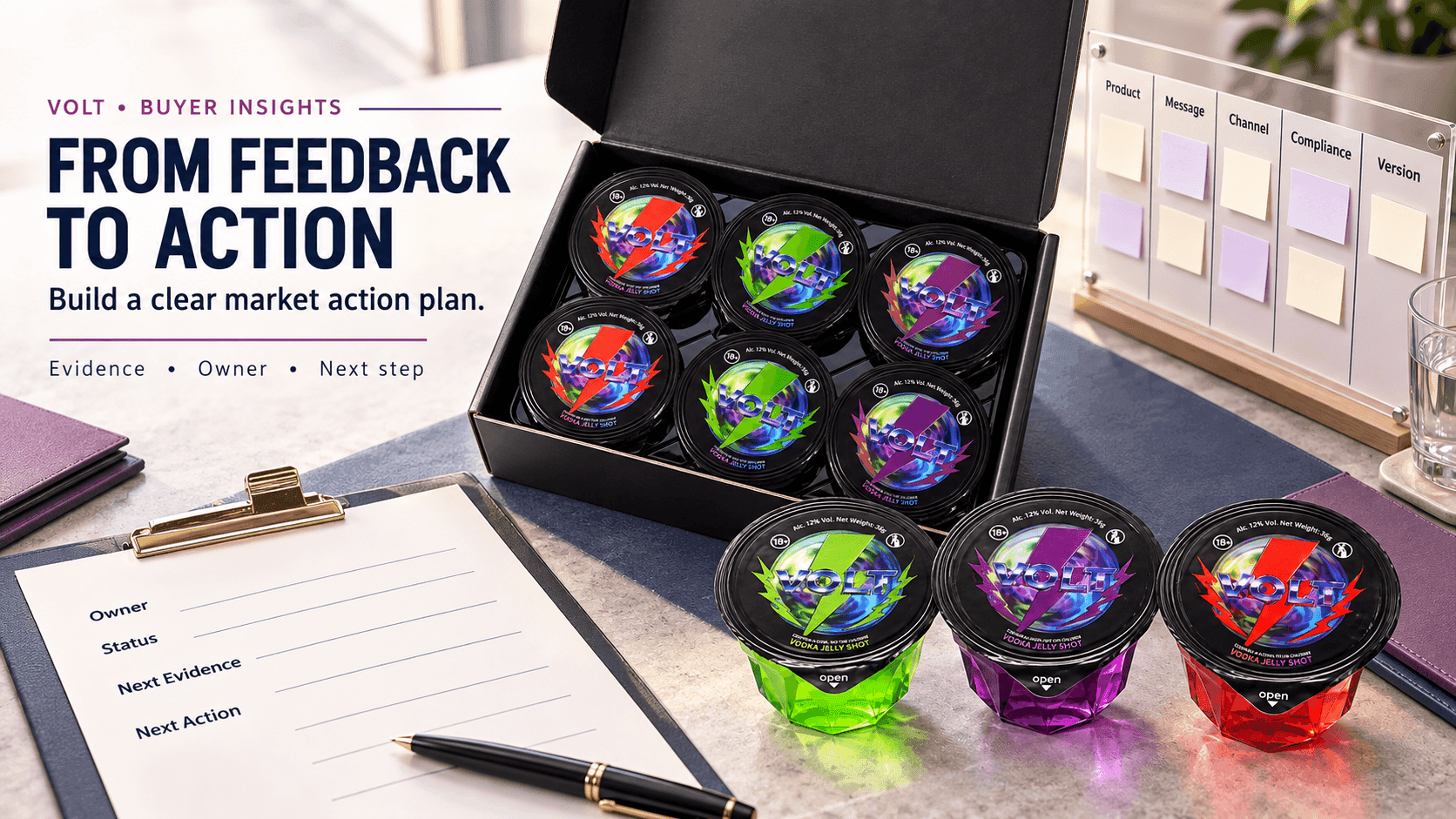 How to Turn VOLT Buyer Tasting Feedback Into a Market Action Plan