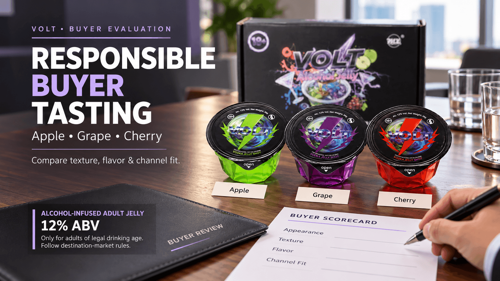 How to Run a Responsible VOLT Buyer Tasting for Apple Grape and Cherry