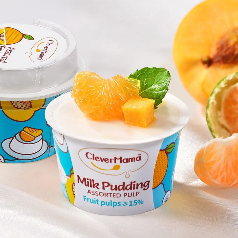 Introducing Clever Mama's New Fruit Pudding with English Packaging