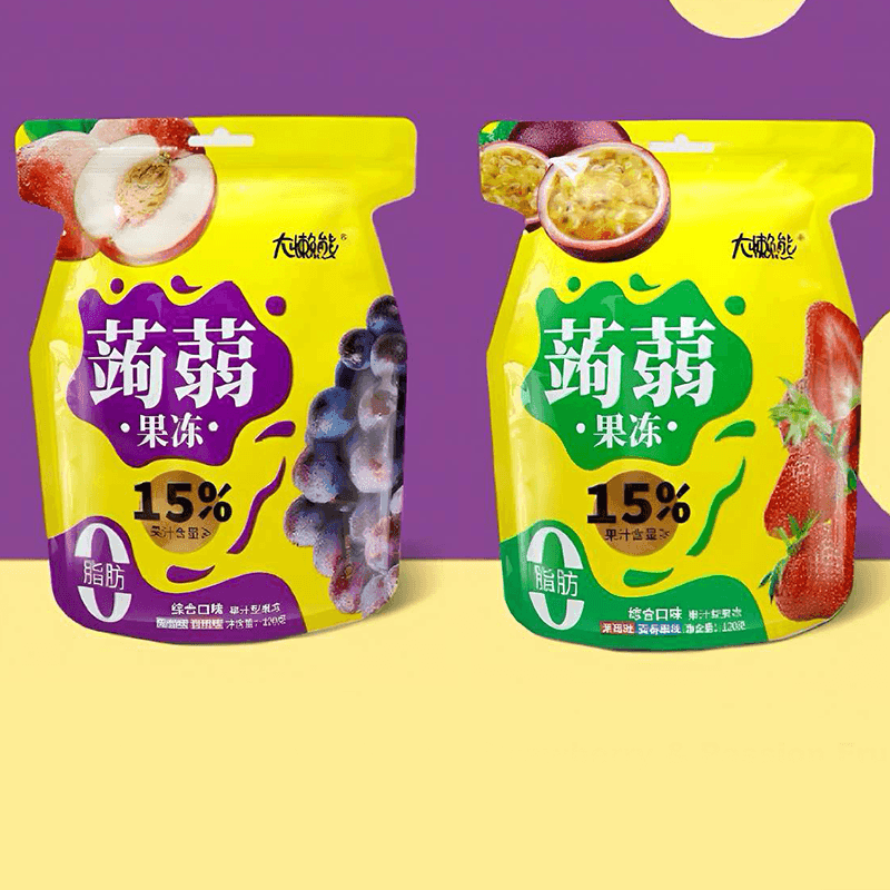 120g Konjac Jelly Stand-Up Pouches