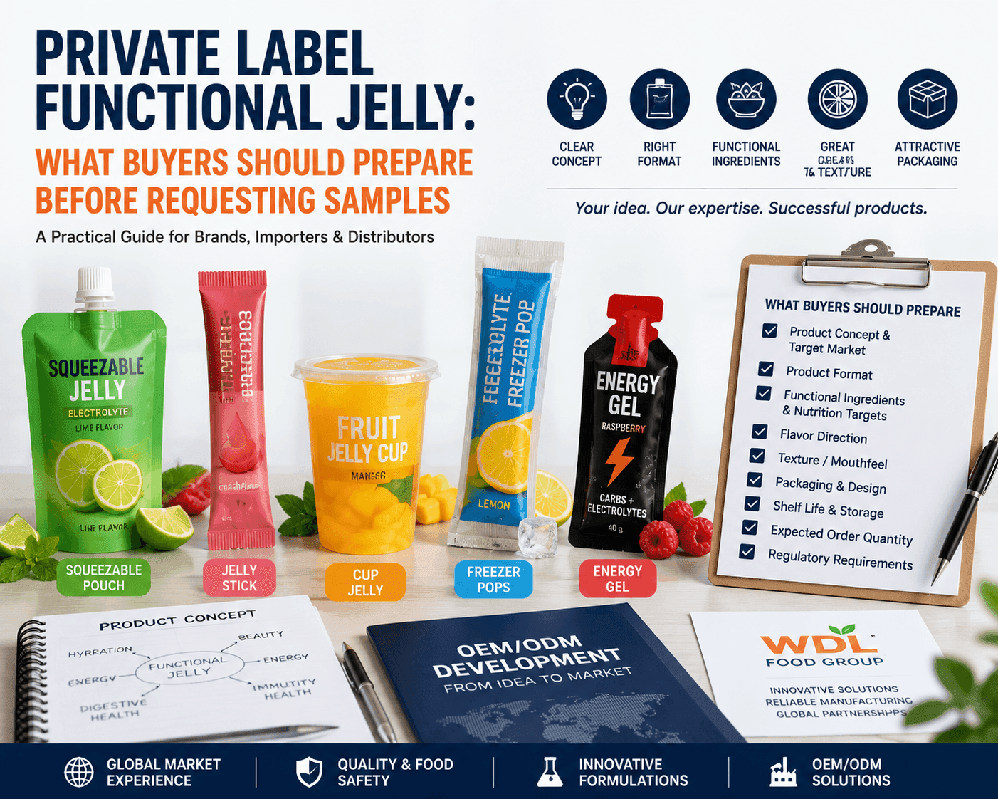 Private Label Functional Jelly: What Buyers Should Prepare Before Requesting Samples