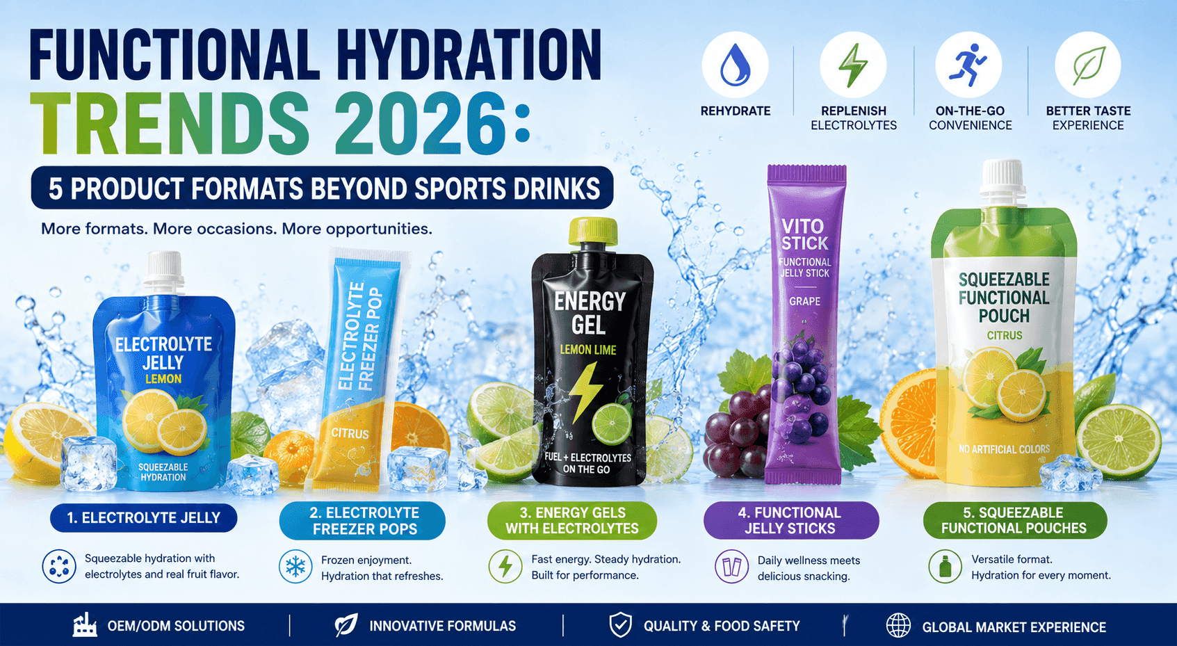 Why Hydration Is Moving Beyond Sports Drinks: 5 Product Formats Brands Can Build in 2026