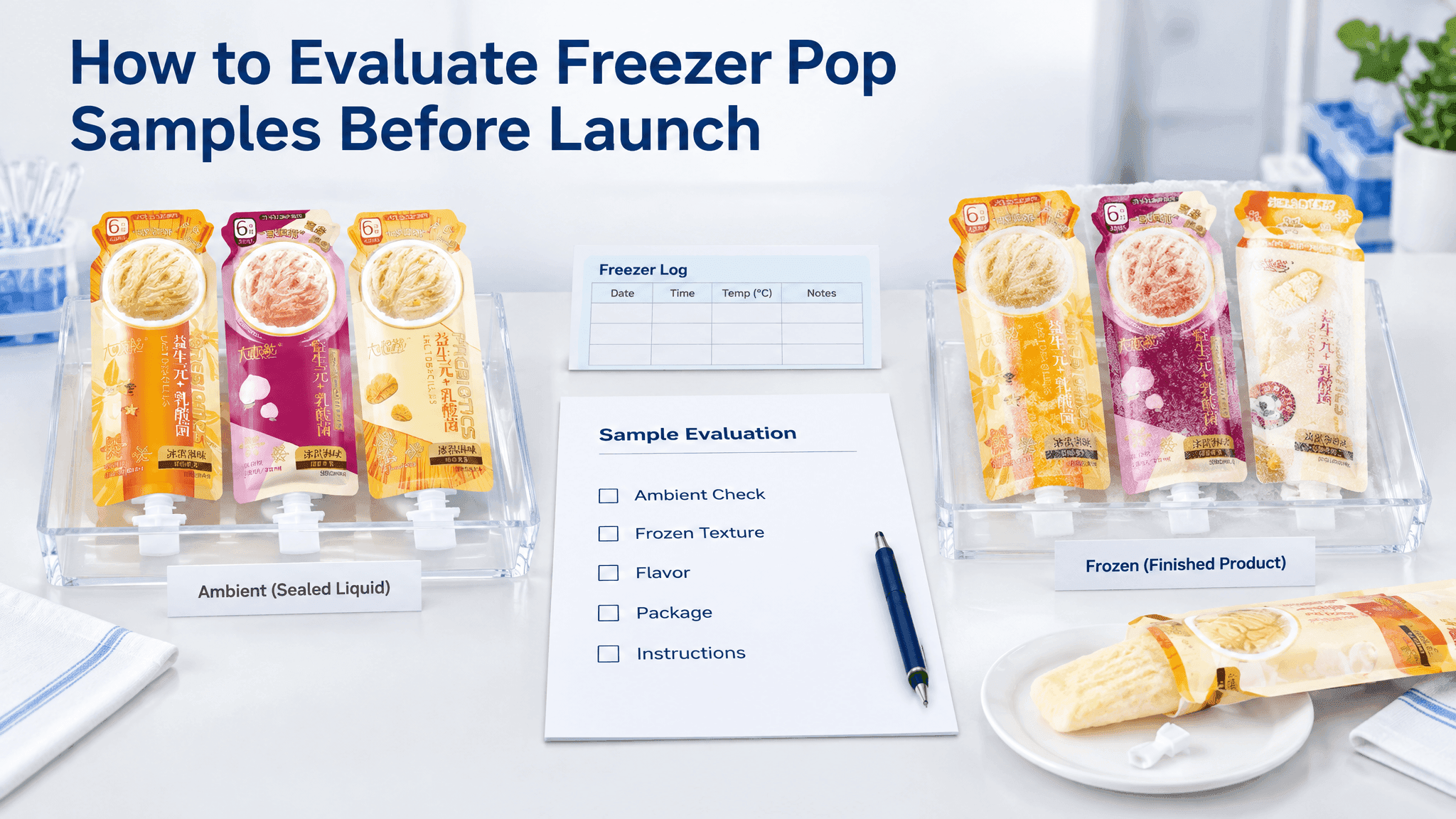 How to Evaluate Freezer Pop Samples Before Launch