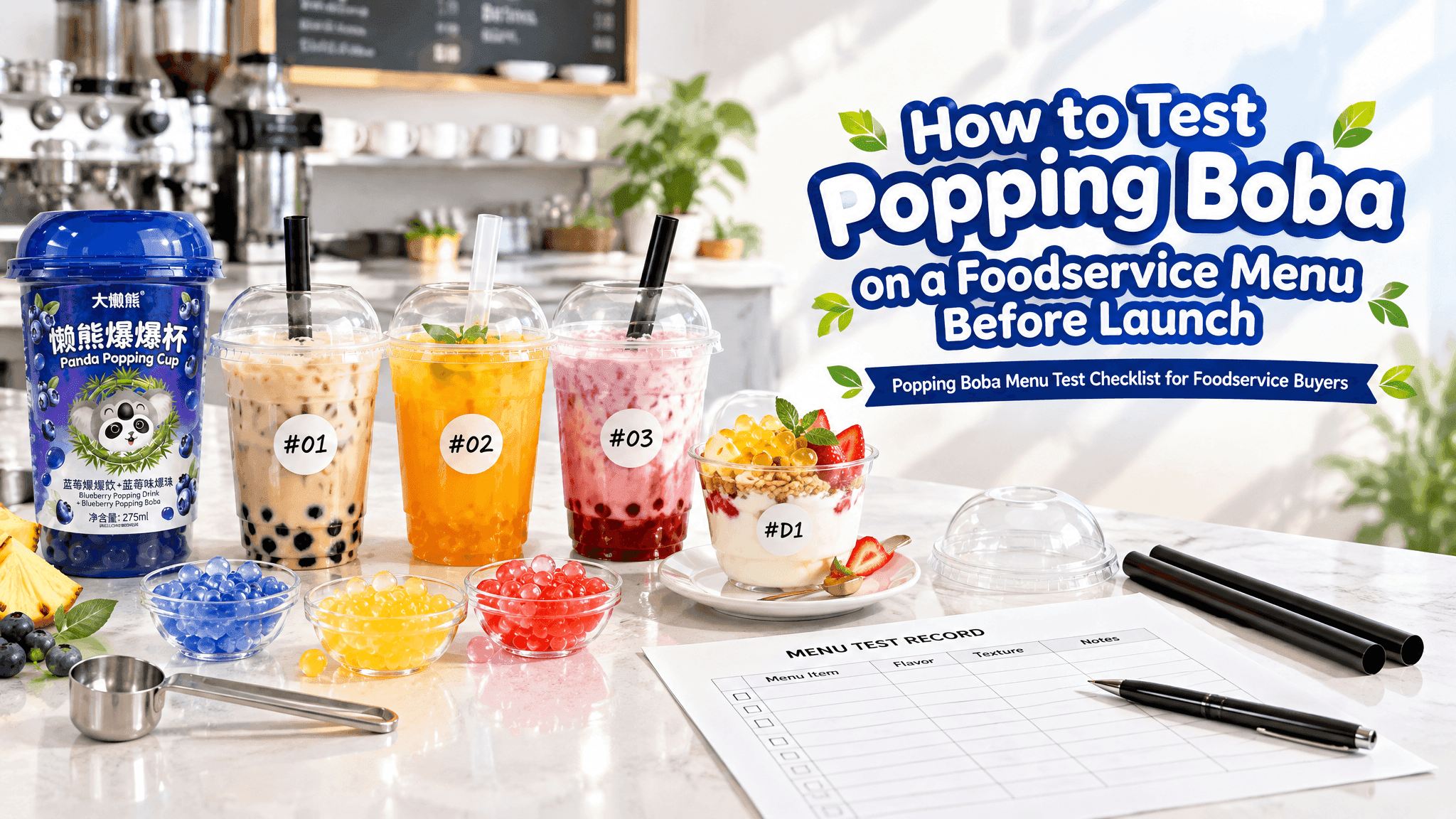 How to Test Popping Boba on a Foodservice Menu Before Launch