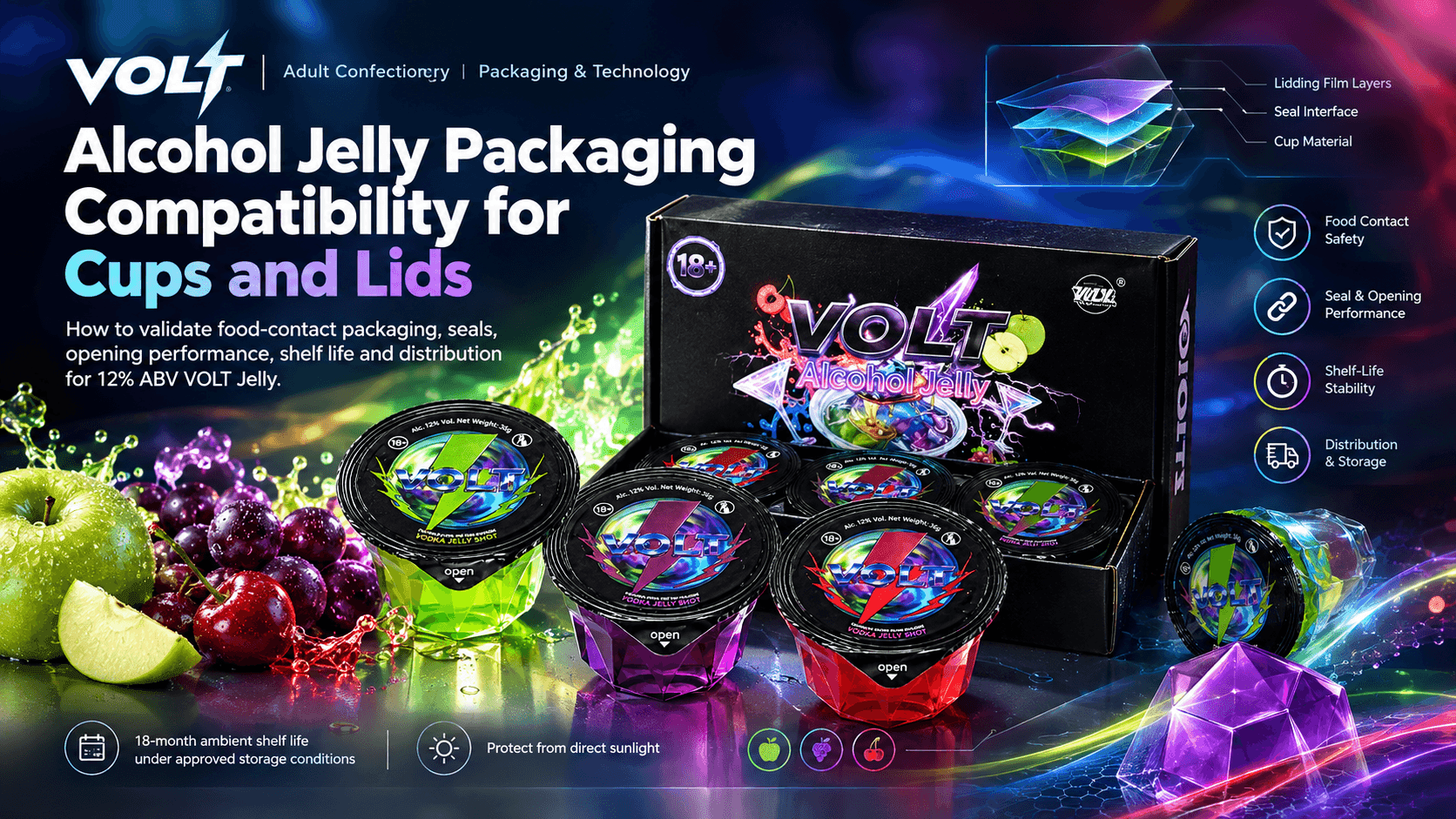 How to Build an Adult Dessert Board With VOLT Party Jelly