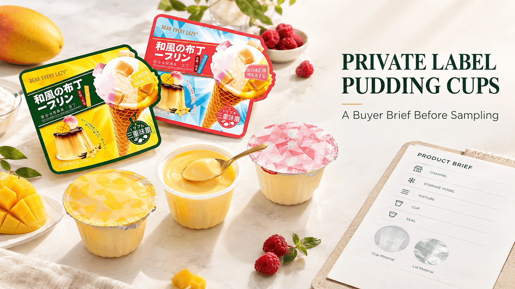 How to Brief a Private Label Pudding Cup Project Before Sampling