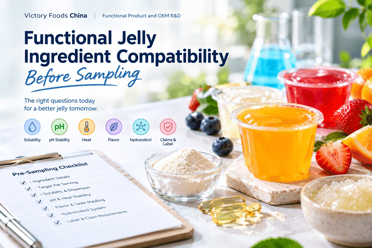 Functional Jelly Ingredient Compatibility Before Sampling