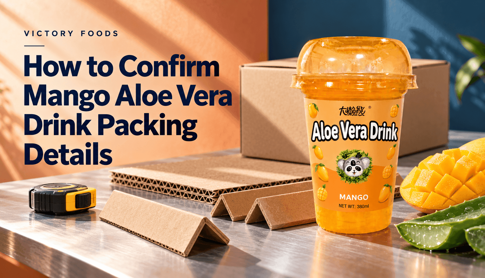 How to Confirm Mango Aloe Vera Drink Packing Details