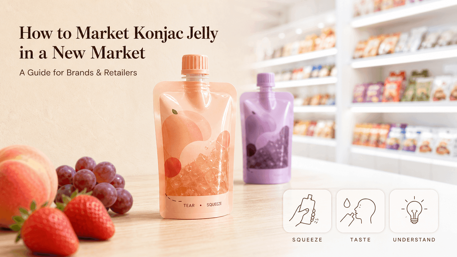 How to Market Konjac Jelly in a New Market: A Guide for Brands & Retailers