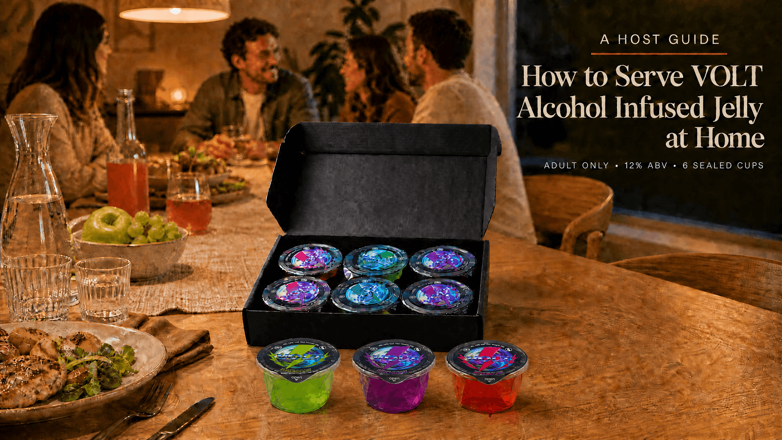 A Host Guide to Sharing VOLT Adult Jelly Confectionery at Home