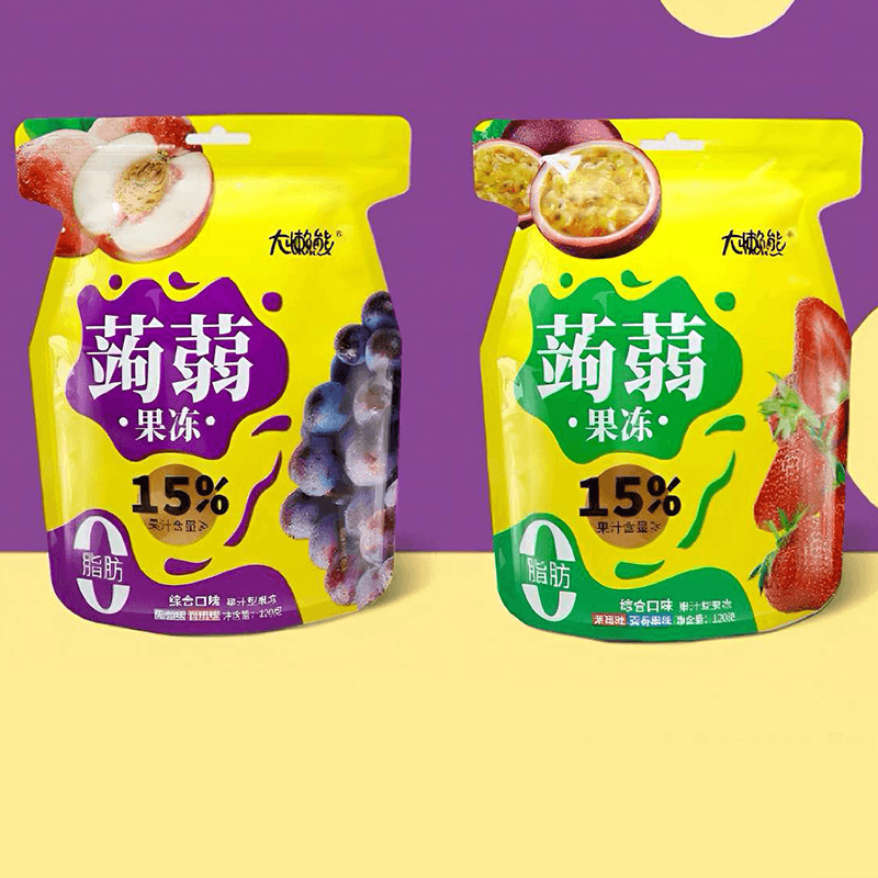 120g Konjac Jelly Stand-Up Pouches